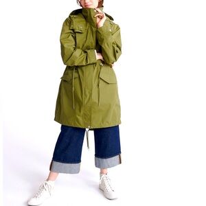 NWOT Jessy Line Rain Long Jacket Size L